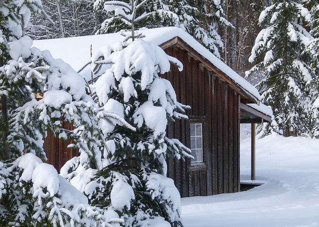 House in Winter Time